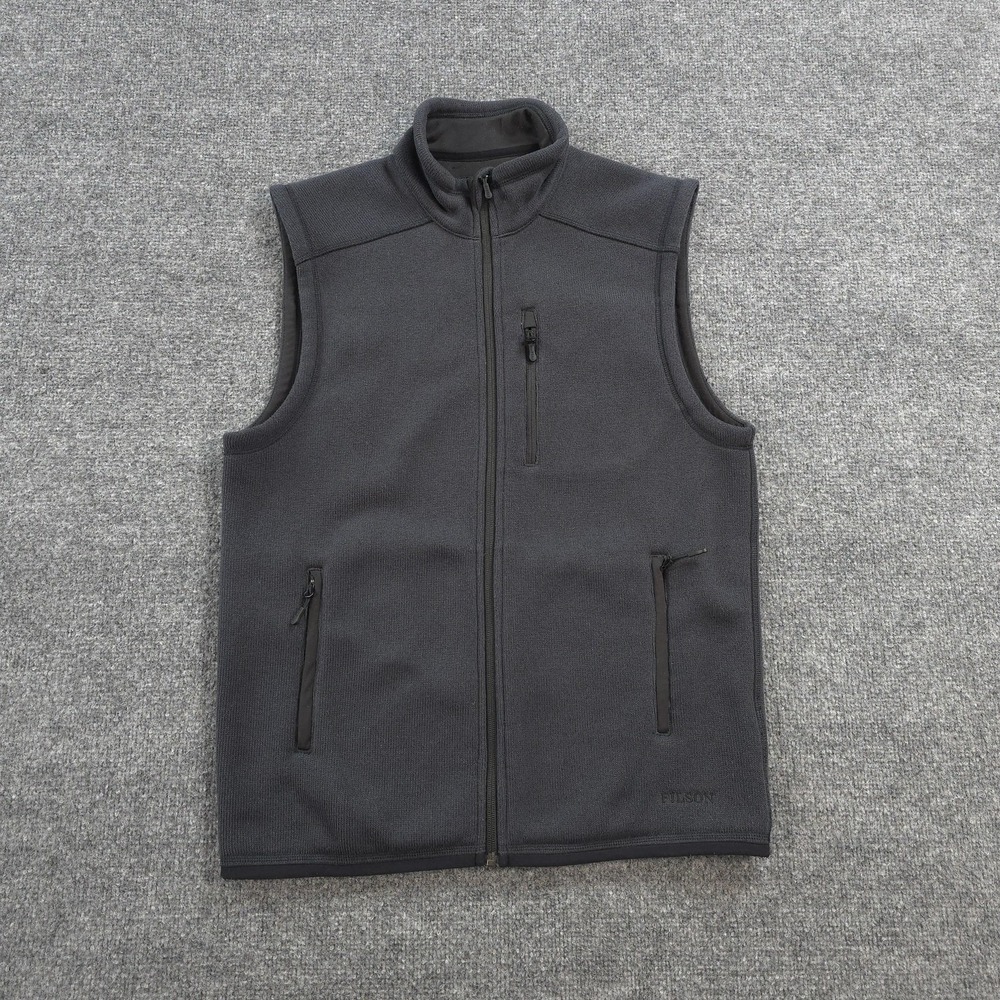 Filson Vest Mens Small Blue Ridgeway Fleece Hiking Outdoors Performance Polartec